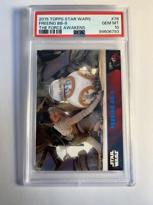 2015 Topps Star Wars: The Force Awakens ⭐️#76 (Freeing BB-8) PSA GEM‼️💥 - Image 1 of 2
