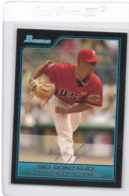 Игра GIO GONZALEZ 2006 2009 2013 Bowman Draft Future's Game Prospects - Изображение 1 из 4