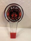 Vintage  RED WOLF ROASTED MALT LAGER BEER Keg Tap Handle 7”