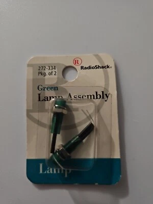 2 Radio Shack 12v green lamp assemblies 272-334a NOS Foto 1 de 2