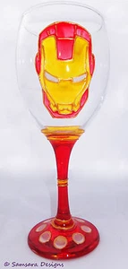 Iron Man Wein Gin Bierglas Marvel Comicbuch Superheld Avengers Held Geek Geschenk - Bild 1 von 8