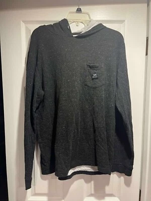 Men's Long Sleeved RVCA Hooded Shirt Size XL - Image 1 of 4