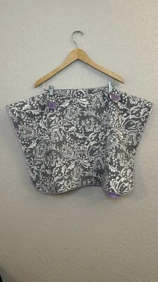 Cute Carseat Canopy Car Seat Cover Belle Purple And Gray Minky Dot - Image 1 of 4