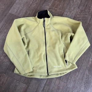 Marmot Windstopper Fleece Women’s Small Hiking Zip Up Long Sleeve Yellow - Picture 1 of 7
