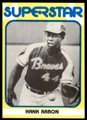 1980 TCMA SUPERSTARS - #34 HANK AARON ATLANTA BRAVES - Image 1 of 2