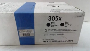 VERSIEGELTE HP 305X Laserget Tintenpatrone Doppelpack CE410XD BLK - Bild 1 von 5
