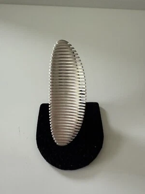 GEORG JENSEN ZAHA HADID LAMELLAE Sterling Silver Long Ring Size 7 Foto 1 de 4