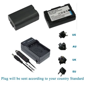 2x Battery & Charger Panasonic CGR-D08 D08S CGR-D14 CGR-D16 D16S CGR-D28 D28S - Picture 1 of 10