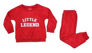 Family PJs Kids Unisex Size 14-16 Little Legend 2-Piece Pajama Set NWT Candy Red - Picture 1 of 1