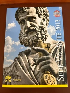FOLDER francobolli vaticano 2013 SEDE VACANTE - cancellazione filatelica -PAPA FRANCESCO - Foto 1 di 3