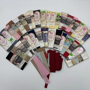 Sewing Bias Tape Package Single Fold Double Fold Wide Extra Wide Mixed Lot of 35 - Picture 1 of 11