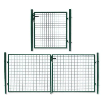 Gartentor Gartentür Zauntor Gartenpforte Hoftor Maschendrahtzaun  grün komplett - Bild 1 von 4