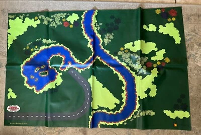 ¡Estera de juego Thomas Train de madera Learning Curve 1993 con estanque! VHTF! Foto 1 de 2