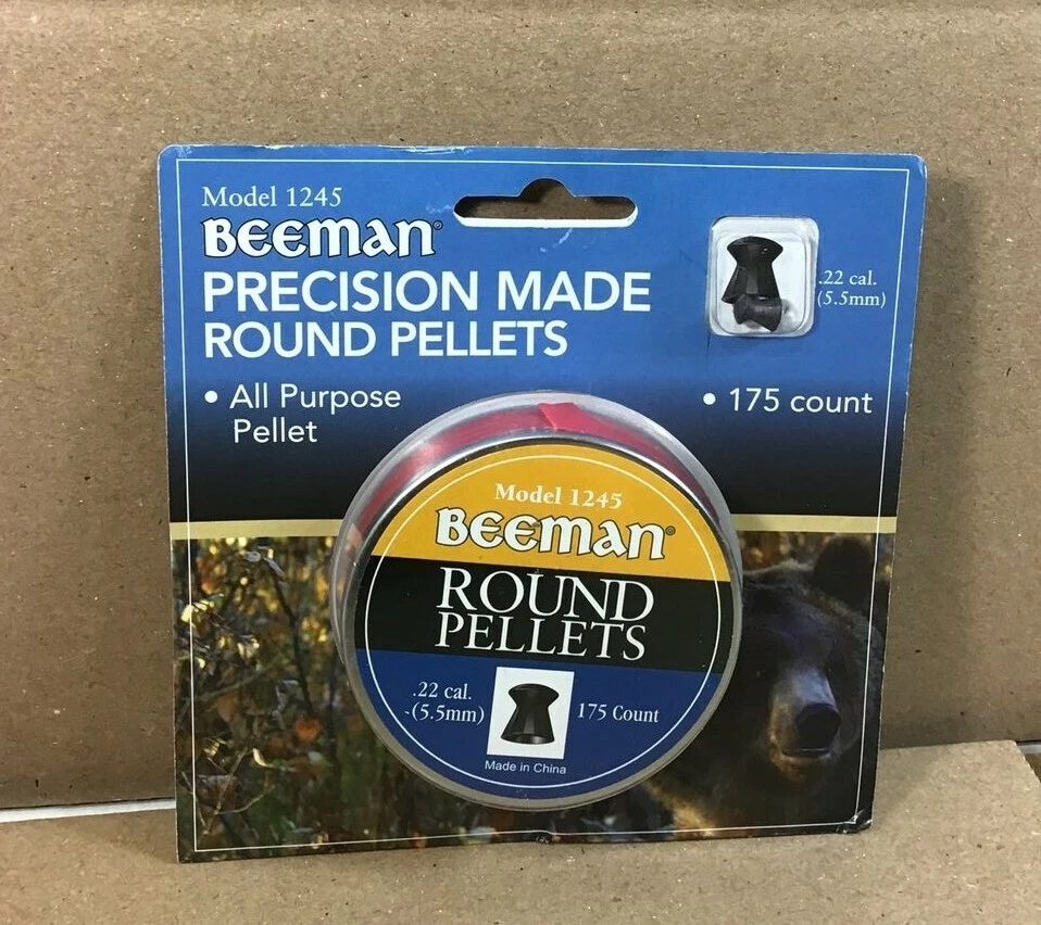 Beeman Round Pellets .22 Caliber 175 Count Model 1245