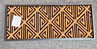 Anji Mountain Rubber Boot/Shoe Tray with Coir, Fits 3 Pair (34.5" Wide) FREE S&H - Image 1 of 2