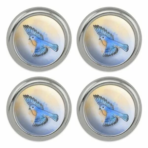 Eastern Bluebird Aquarell Vogel Metall Handwerk Nähen Knöpfe - 4er Set - Bild 1 von 4