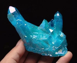 179.1g SUPERIOR BONITO azul LLAMA AURA Cuarzo Cristal Punto Grupo Curación - Imagen 1 de 12