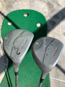 Peak Oversize Golf Club Driver #1 & 3 Woods Steel Shafts  - Picture 1 of 11