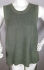 FOREVER 21 Women's Sweater Sz 3X Green Sleeveless Open Side 3XL