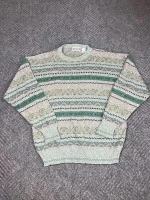 Suéter Vintage Algodón Comerciantes Para Hombres L Tejido Griego Rayas Pullover Adulto Foto 1 de 4