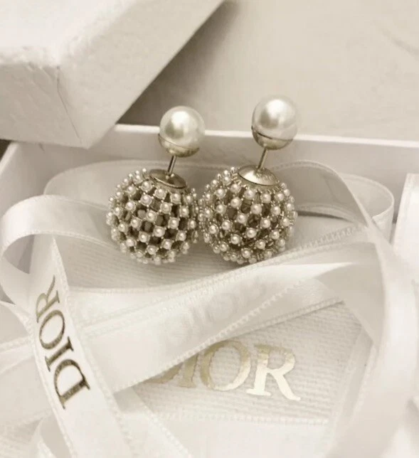 Dior Pearl Fashion Earrings for sale - eBay