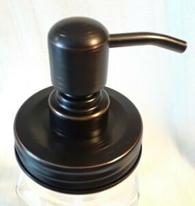 Oil Rubbed Bronze SOAP PUMP DISPENSER KIT Quality STAINLESS STEEL Mason Jar 