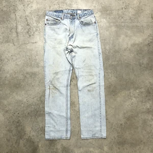 Vintage 90er Jahre Levi's 505 29x31 Patchwork Thrashed Denim Jeans 100 % Baumwolle Licht - Bild 1 von 24