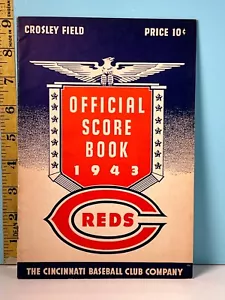 🔥1943 Cincinnati Reds Baseball Program vs Cardinals Unscored HIGH GRADE!🔥 - Picture 1 of 4