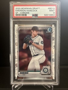 2020 Bowman Draft Emerson Hancock Image Variation Short Print SP PSA 9