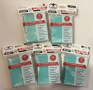 Paquetes de 5x (80ct) de Ultimate Guard Turquesa 400 TOTAL Estándar BRILLANTE Mangas - Imagen 1 de 1