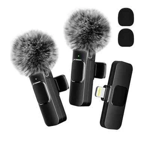 Micrófono Lavalier Inalámbrico Audio Video Grabación Mini Micrófono Para Android/iPhone - Imagen 1 de 10