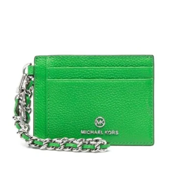 MICHAEL KORS JET SET CHARM LOGO CARD HOLDER WALLET PORTACARTE 34R3ST9D5L - Immagine 1 di 4