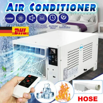 1100W Klimaanlage Haus Büro Luftkühler Kühlung Heizung Klimageräte Remote Hose - Bild 1 von 4