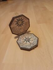 Alte Falguera 1988 Holz Kompass Sonnenuhr Sammler 19 X I Uhr Retro Vintage