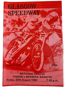 Programa Speedway Tigers v Berwick Bandits 20/8/82 - Imagen 1 de 7