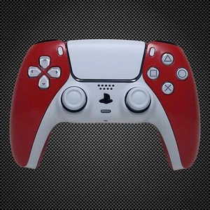 Red & White Themed PS5 Custom Dualsense Controller - Picture 1 of 4
