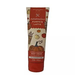 Bath & Body Works Marshmallow Pumpkin Latte Hyaluronic Acid Body Cream 8 oz - Picture 1 of 6