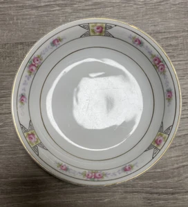 Noritake Hand Painted Nippon M Gold Trim Fruit / Berry Bowl HTF Pattern 5.25" - Picture 1 of 4