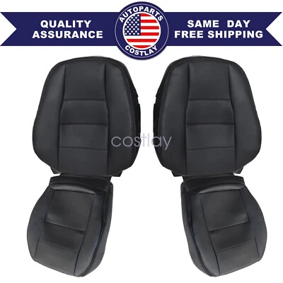 New-2008-2014 fits Mercedes Benz C250 C350 Bottom & Top Seat Cover Black 4PCS - Image 1 of 4