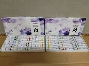 Marie`s Acrylic Colour Shanghai set of 2 boxes 1 New 1 with 2 used colors - Picture 1 of 7