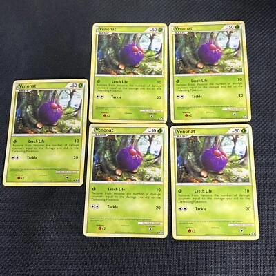Venonat 81/102 Triumphant Pokemon Card Non-Holo 5 - Image 1 of 4