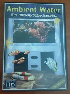 Ambient Water Ultimate Video Aquarium Beautiful Sea World DVD 3+ Hours 2005 fish