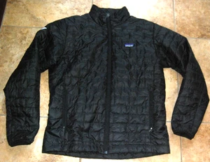Patagonia Nano Puff Insulated Full Zip Black Puffer Jacket ALL BACK Men's Size L - Picture 1 of 22