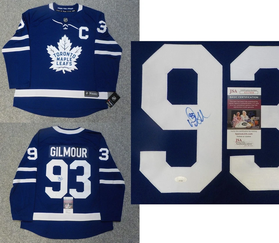 Autographed Doug Gilmour Toronto Maple Leafs Fanatics Jersey JSA - Image 1 of 1