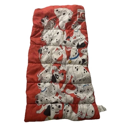 Saco de dormir vintage década de 1990 Walt Disney 101 Dálmatas - Criança juvenil 51x27 - Imagem 1 de 4