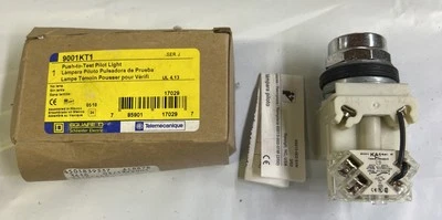 Square D 9001 KT-1 Push To Test Pilot Light Switch Module Control Panel 9001KT1 - Image 1 of 4