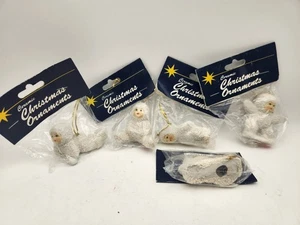 5 adornos navideños vintage para bebés de nieve de Nueva York - Imagen 1 de 5