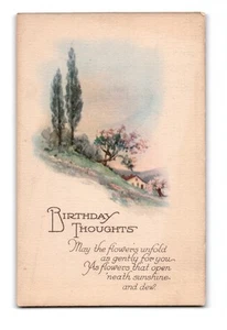 Pensamientos de cumpleaños, postal - Imagen 1 de 2