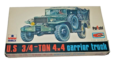 ESCI 1/72 ref 8039 U.S. 3/4 Ton 4x4 Carrier Truck. Etat neuf en boîte - Photo 1/4