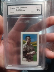 2010 Topps 206 Mini #264 Al Kaline SN#34/99 GMA 10. NICE! - Picture 1 of 2